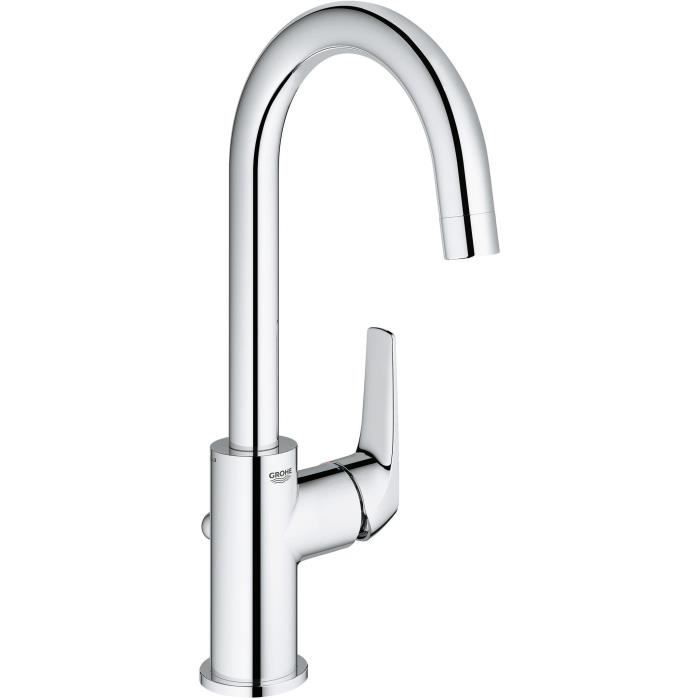 Rubinetto da bagno - GROHE Start Flow - Miscelatore monocomando - Taglia L - Cromo - Risparmio idrico - 23811000