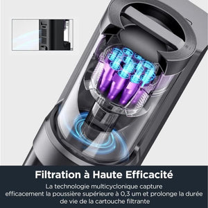 Robot Aspirapolvere - EUREKA E10S Nero - 4000 Pa - 180 min - 200 ml