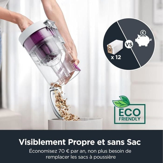 Robot Aspirapolvere - EUREKA E10S Bianco - 4000 Pa - 180 min - 200 ml