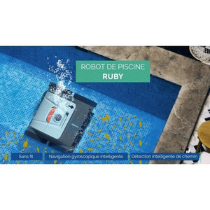 Robot aspirapolvere autonomo BESTWAY Aquaglide per piscine a fondo piatto 3,5 x 5 m, batteria ricaricabile
