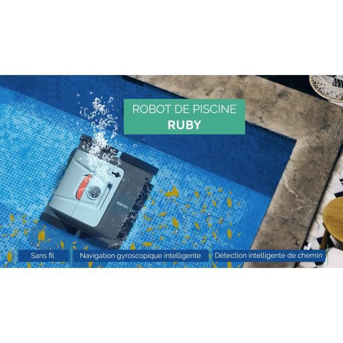 Robot aspirapolvere autonomo BESTWAY Aquaglide per piscine a fondo piatto 3,5 x 5 m, batteria ricaricabile
