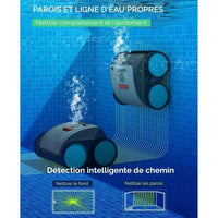 Robot aspirapolvere autonomo BESTWAY Aquaglide per piscine a fondo piatto 3,5 x 5 m, batteria ricaricabile