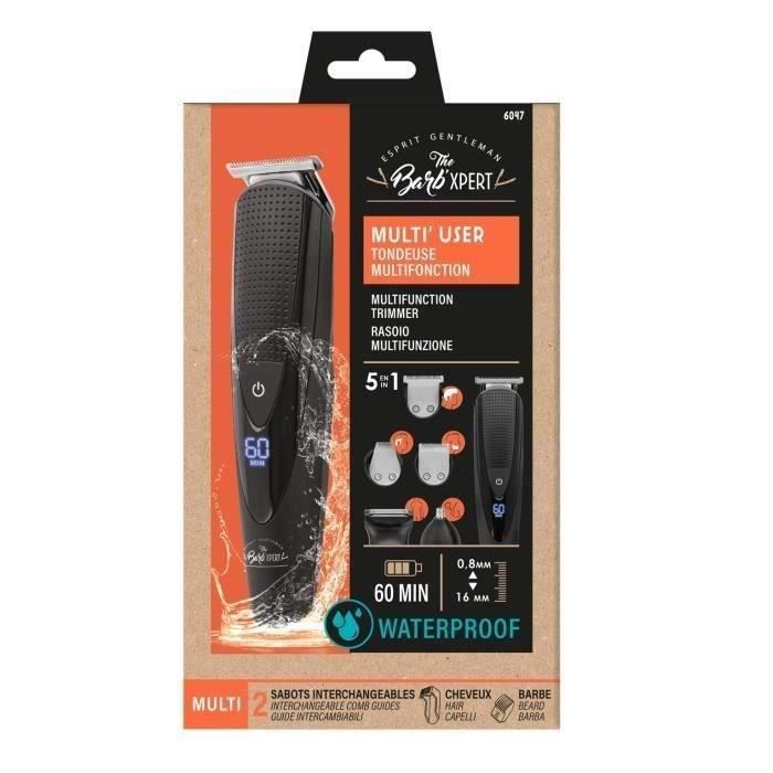 Rifinitore 5 in 1 THE BARB' XPERT 6047 - Multifunzione - Con rasoio a lamina per barba