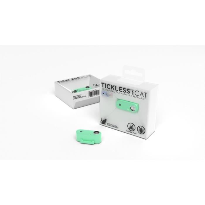 Repellente per gatti ad ultrasuoni - TICKLESS MINI CAT - Protezione contro zecche e pulci - Mentha Green