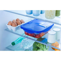 PYREX COOK & GO Piatto rettangolare per conservazione 3,3l 30x23cm + Coperchio blu
