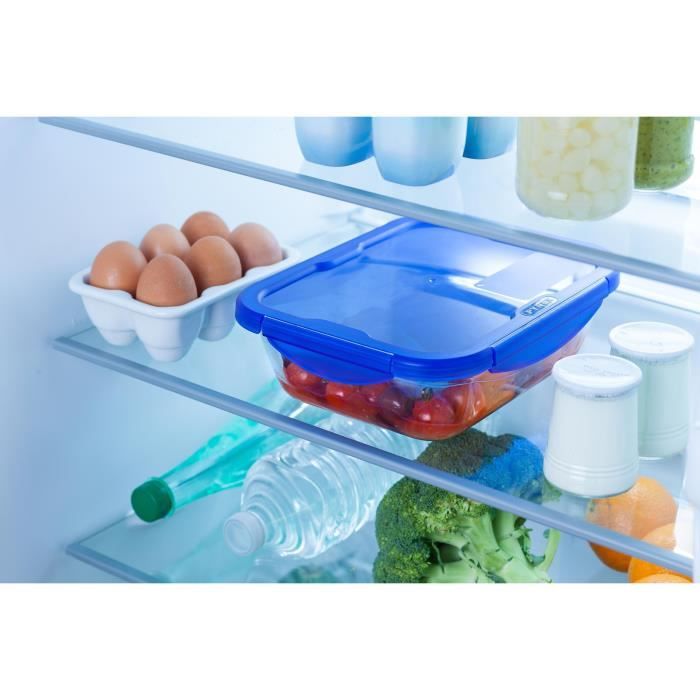 PYREX COOK & GO Piatto rettangolare per conservazione 3,3l 30x23cm + Coperchio blu