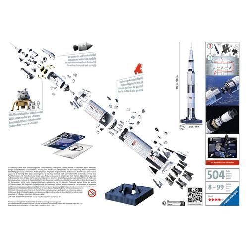 Puzzle 3D Razzo spaziale Saturn V - Ravensburger - 440 pezzi - NASA - A partire da 8 anni
