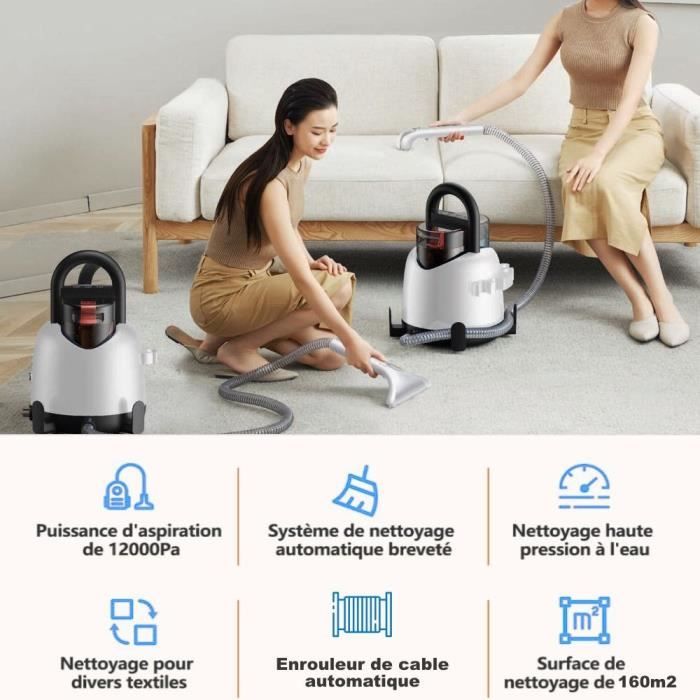 Pulitore estrattore per iniettori EZICLEAN Spot Remover W2 - Multisuperficie - 850 W - 1,4 L - 5 m