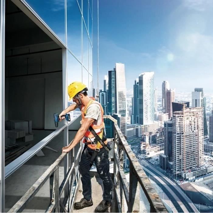 PROPRIET DI PERCUSIONE Bosch Professional GSB 18V- 21 + 2 batterie 2.0AH + GAL 1820 LC