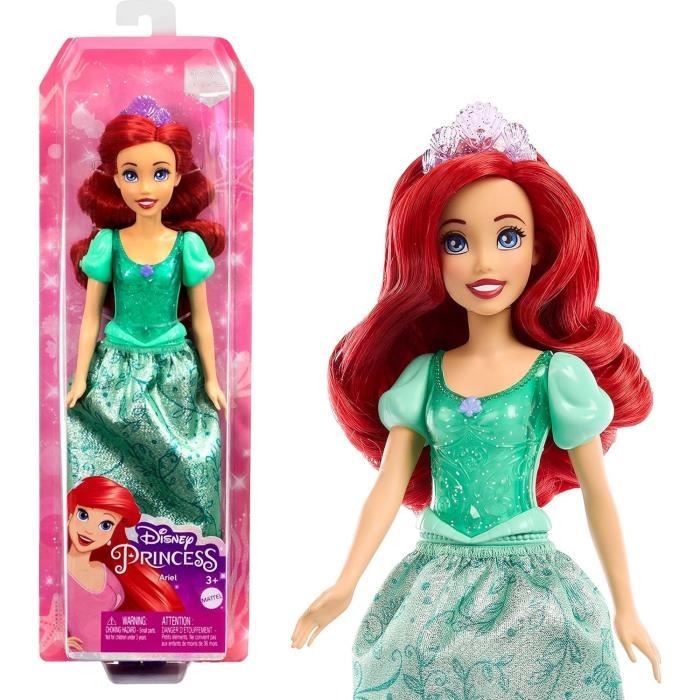 Principesse Disney - Bambola Ariel con vestiti e accessori - Figura - MATTEL - HLW10