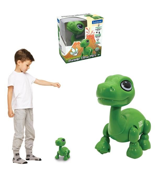 Power Puppy Mini - Robot dinosauro con effetti luminosi e sonori, controllo del battito delle mani, ripetizione
