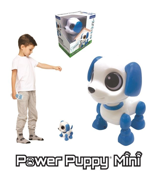 Power Puppy Mini - Cane robot con effetti luminosi e sonori, controllo con clic manuale, ripetizione