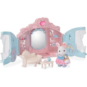 Playset - SYLVANIAN FAMILIES - Vestizione Principessa - Carrozza e Ragazza Coniglio delle Nevi