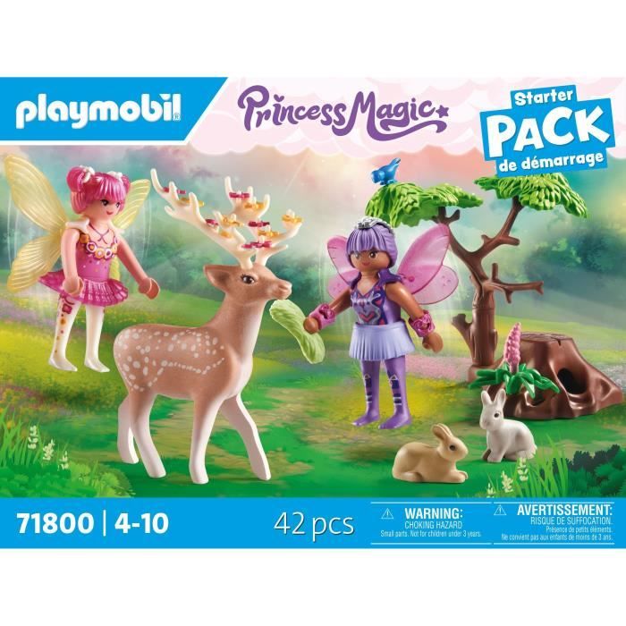 PLAYMOBIL 71800 Duo di fate con animali della foresta