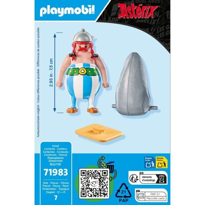PLAYMOBIL 71983 Asterix: Obelix e il suo Menhir