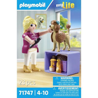 PLAYMOBIL 71747 Toelettatore con barboncino e accessori, My Life, 23 pezzi, dai 4 anni in su