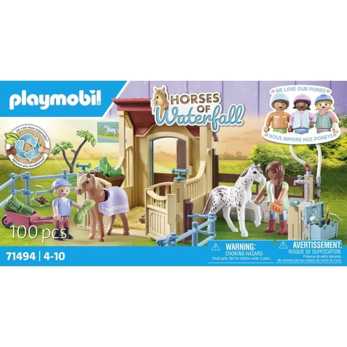 PLAYMOBIL 71494 Cavalieri con scatola e pony
