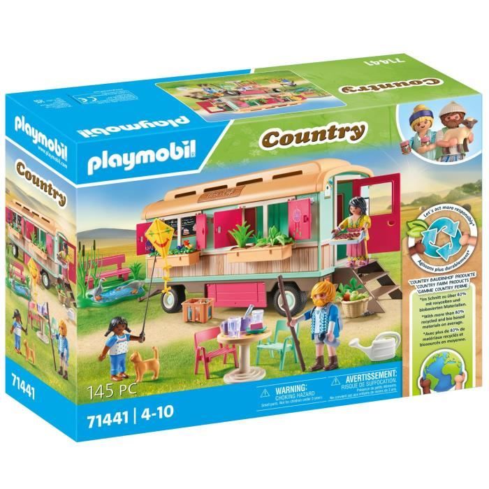 PLAYMOBIL 71441 Boutique café roulotte - Country - Dai 4 anni in su