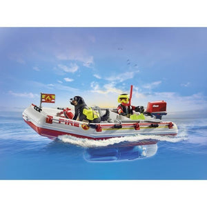 PLAYMOBIL 71464 Motoscafo e moto d'acqua - Action Hereos - Vigili del fuoco - Dai 4 anni in su