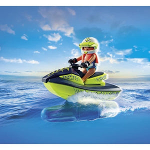 PLAYMOBIL 71464 Motoscafo e moto d'acqua - Action Hereos - Vigili del fuoco - Dai 4 anni in su