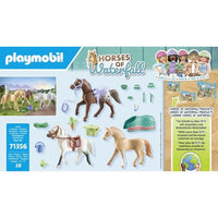 PLAYMOBIL 71356 3 cavalli Morgan, Quarter Horse e Shagya - Cavalli della cascata - Dai 5 anni in su