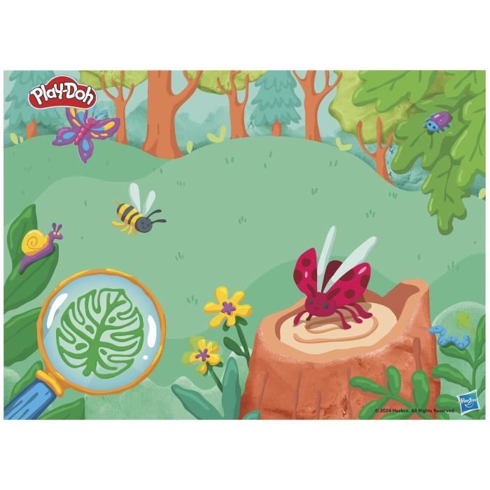 Play-Doh My Little Microscope, pasta da modellare, 9 accessori e 5 colori, dai 3 anni