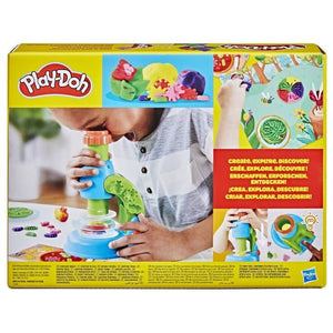 Play-Doh My Little Microscope, pasta da modellare, 9 accessori e 5 colori, dai 3 anni
