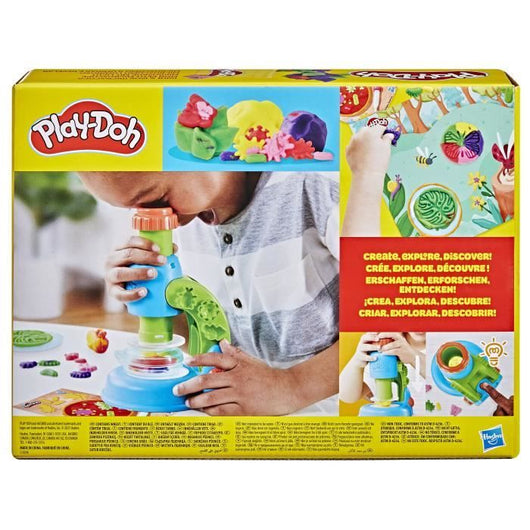 Play-Doh My Little Microscope, pasta da modellare, 9 accessori e 5 colori, dai 3 anni