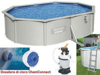 PISCINE PISCINA RIGIDA HYDRIUM CM. 500x360x120h BESTWAY 56586 CON ACCESSORI