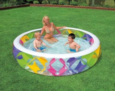 PISCINA GONFIABILE TONDA FONDO SOFT INTEX CM. 229X56H