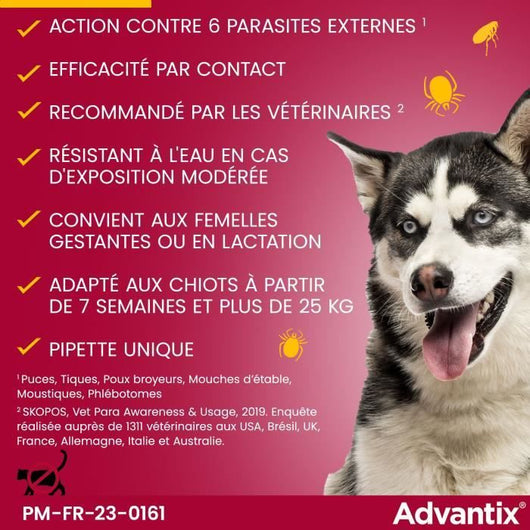 Pipette antiparassitarie ADVANTIX 4 - Per cani di grossa taglia oltre 25 kg