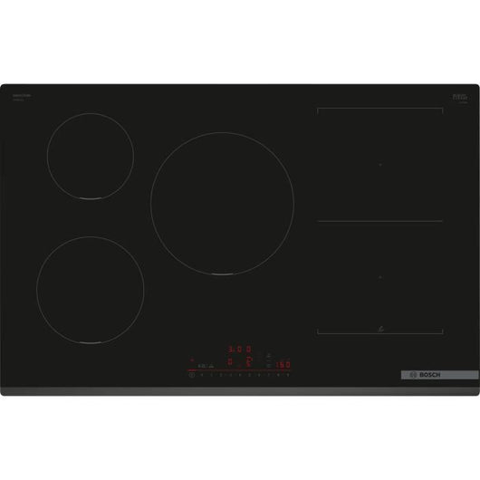 Piano cottura a induzione largo BOSCH - 5 fuochi - L80 x P52 cm - PVW831HC1E