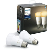 Philips Hue White Ambiance, LED LED LED E27 Equivalente 75W, 1100 Lumen, Bluetooth Compatibile, 2 Pack