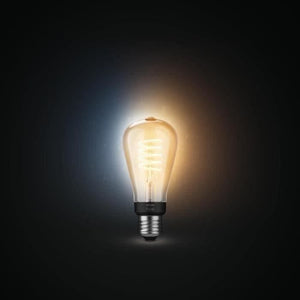 Philips Hue White Ambiance, E27 Filament ST64 Connected LED Bulb, Compatible Bluetooth, lavora con Alexa, Google e HomeKit