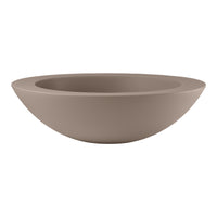 Vaso Fioriera CIOTOLA GENESIS TONDA in RESINA Ø 60 CM moderna VECA vari colori Color: TAUPE