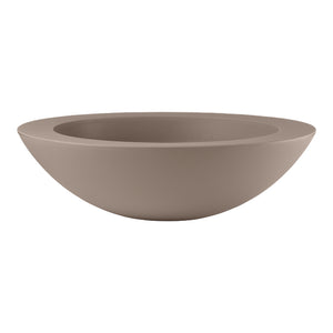Vaso Fioriera CIOTOLA GENESIS TONDA in RESINA Ø 60 CM moderna VECA vari colori Color: TAUPE