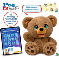 Peluche interattivo - GIOCHI PREZIOSI - Orsetto creatore di storie di Poe - da 4 anni - LAY00