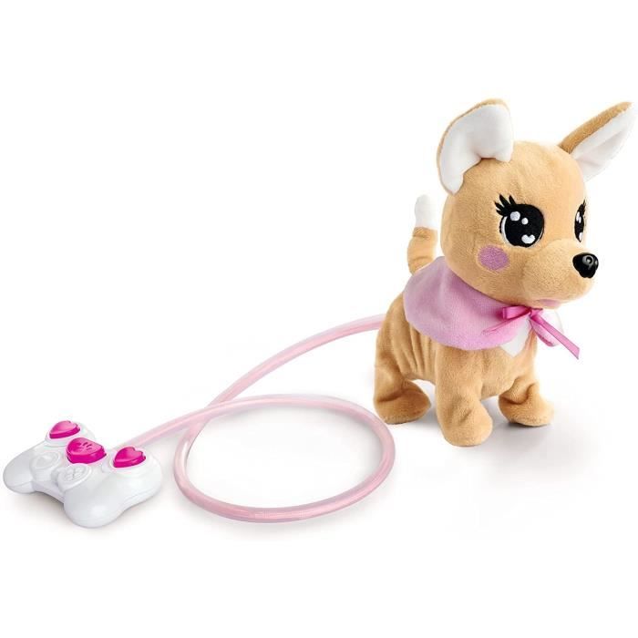 Peluche Chi Chi Love Loomy Chihuahua - 20 cm - Peluche filoguidato - Batterie incluse