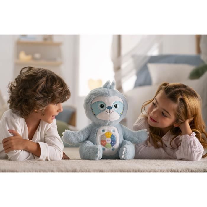 Peluche Parlante - Gipsy Toys - Siméon, il narratore di emozioni - 28 cm - Verde Acqua