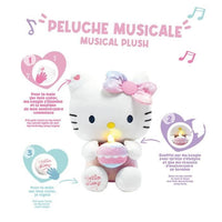 Peluche interattivo Compleanno Hello Kitty +/- 26 cm - JEMINI - Musica interattiva, candela e risate.