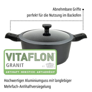 Pentola in alluminio pressofuso - GSW - EASY CLICK - 24 cm - Induzione