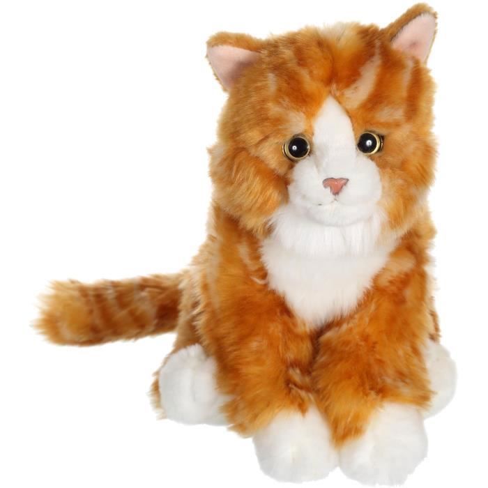 Peluche - Gipsy Toys - Gatto Mimiz - 28 cm - Rosso/Bianco