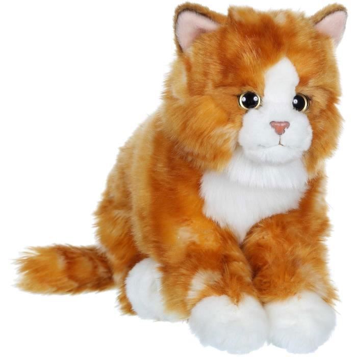 Peluche - Gipsy Toys - Gatto Mimiz - 28 cm - Rosso/Bianco