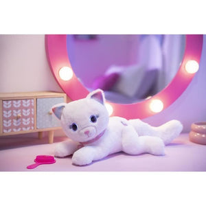 Peluche - Gipsy Toys - Gatto Cuty Bella Fashionista - 30 cm - Bianco Rosa