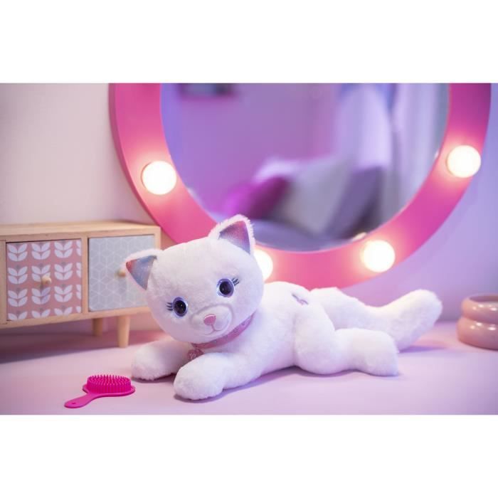 Peluche - Gipsy Toys - Gatto Cuty Bella Fashionista - 30 cm - Bianco Rosa