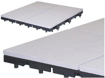 PAVIMENTO CLICK-CLAK BIANCO CM30X30 - 0,8MQ (9PZ) PAVIMENTAZIONE ARREDO GIARDINO