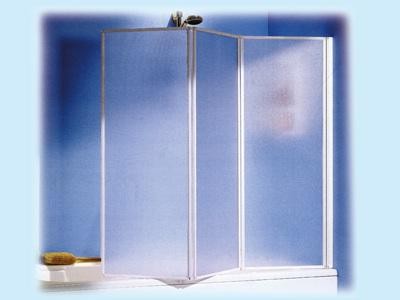 PARETE VASCA ALLUMINIO BIANCO 3 ANTE REVERSIBILE BOX ARREDO BAGNO