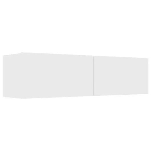 Mobile Porta TV Bianco 120x30x30 cm in Legno Multistrato 801490