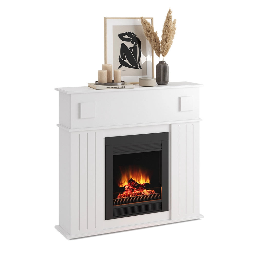 Vicco Cornice per caminetto Bianco 109 x 100 cm