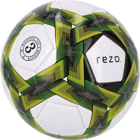 Pallone da calcio - REZO - PVC - Misura 4 - Giallo bicolore - Durevole